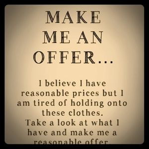 Accepting offers!!
